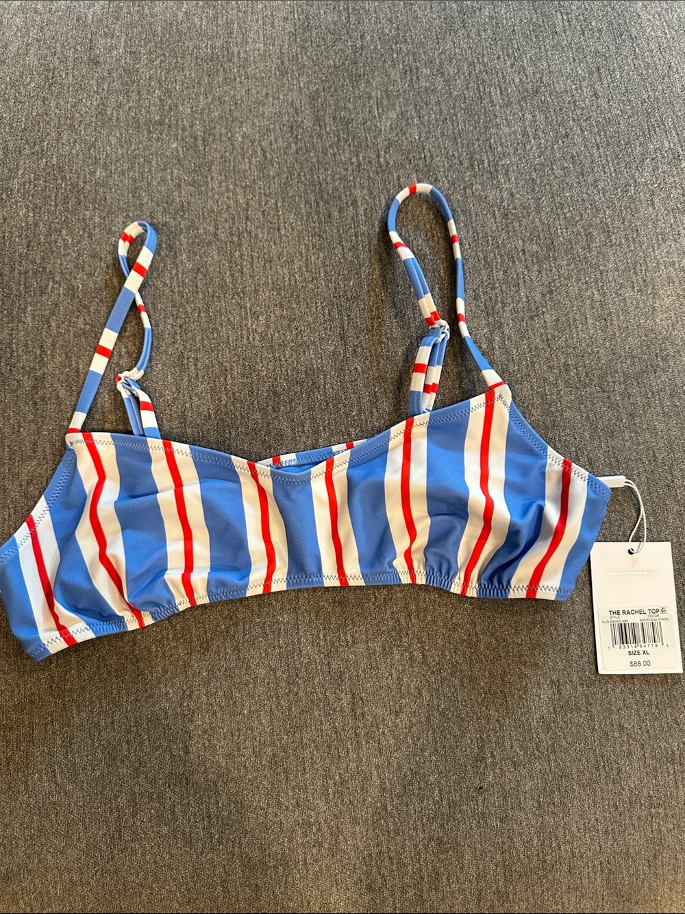 Solid & Striped Rachel Americana stripe bikini top